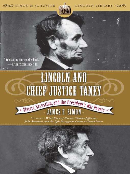 Title details for Lincoln and Chief Justice Taney by James F. Simon - Wait list